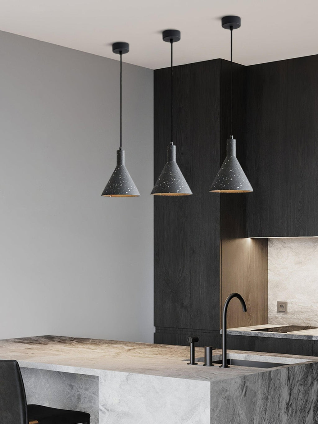 Morrelwren Cement Pendant Light-Moonnatur