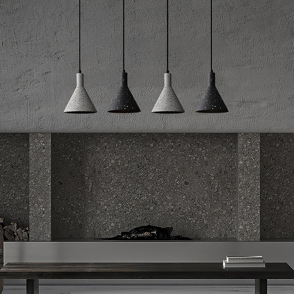 Morrelwren Cement Pendant Light-Moonnatur