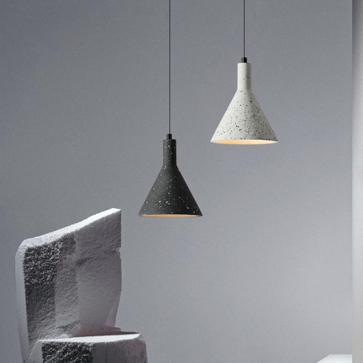 Morrelwren Cement Pendant Light-Moonnatur