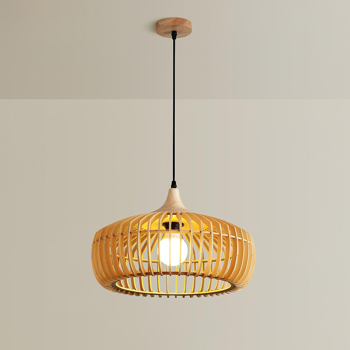 Veldenune Wood Pendant Light-Moonnatur