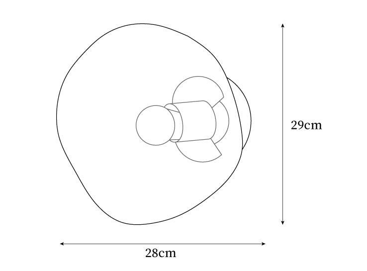 Erlenenis Acrylic Wall Light-Moonnatur