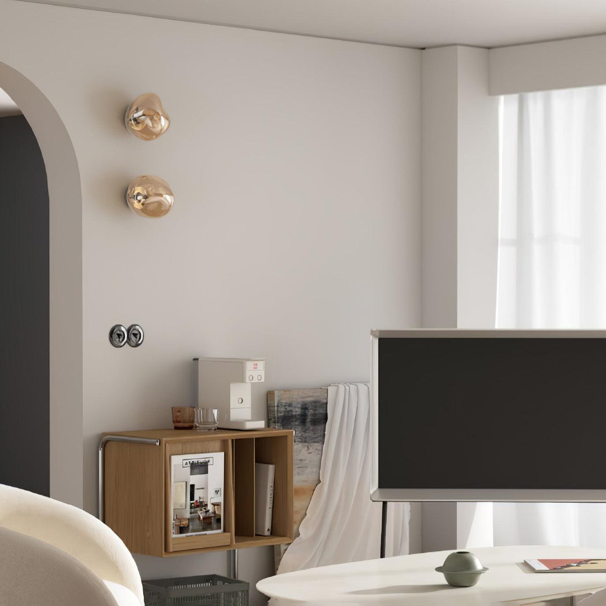Erlenenis Acrylic Wall Light-Moonnatur