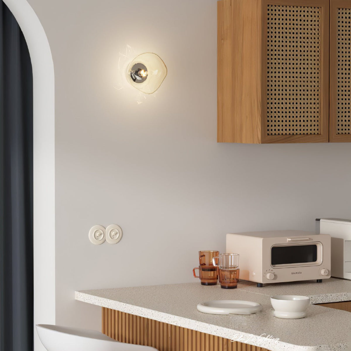 Rhodeniel PVC Wall Light-Moonnatur