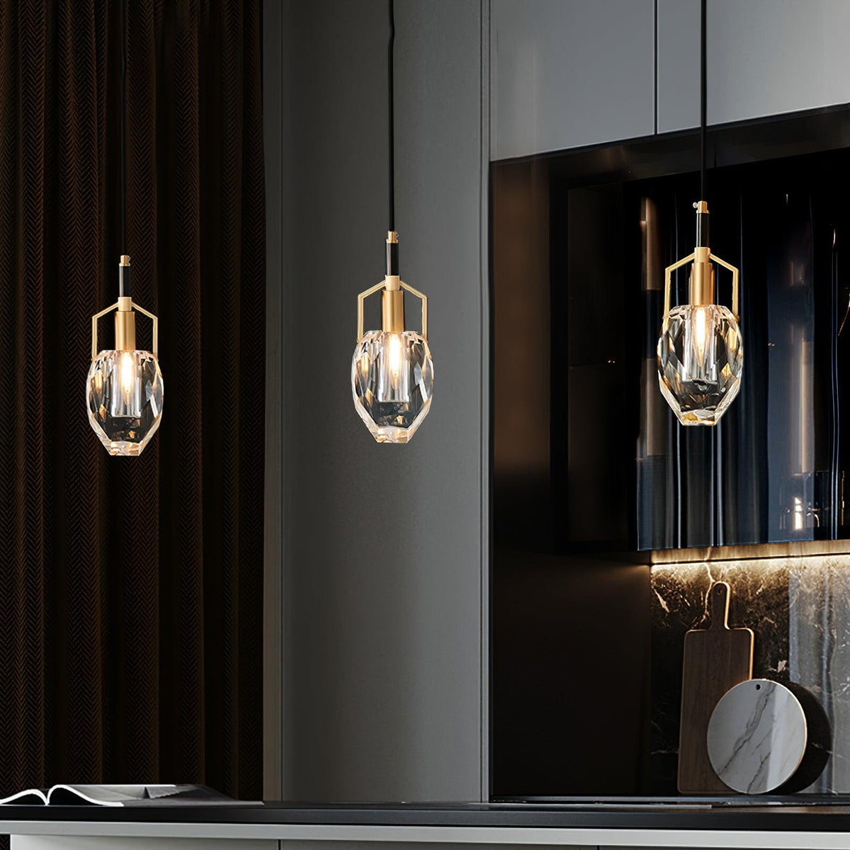 Yardenwyn Crystal Pendant Light-Moonnatur