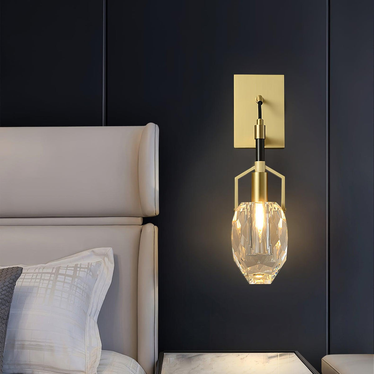 Nerisse Crystal Wall Lamp-Moonnatur