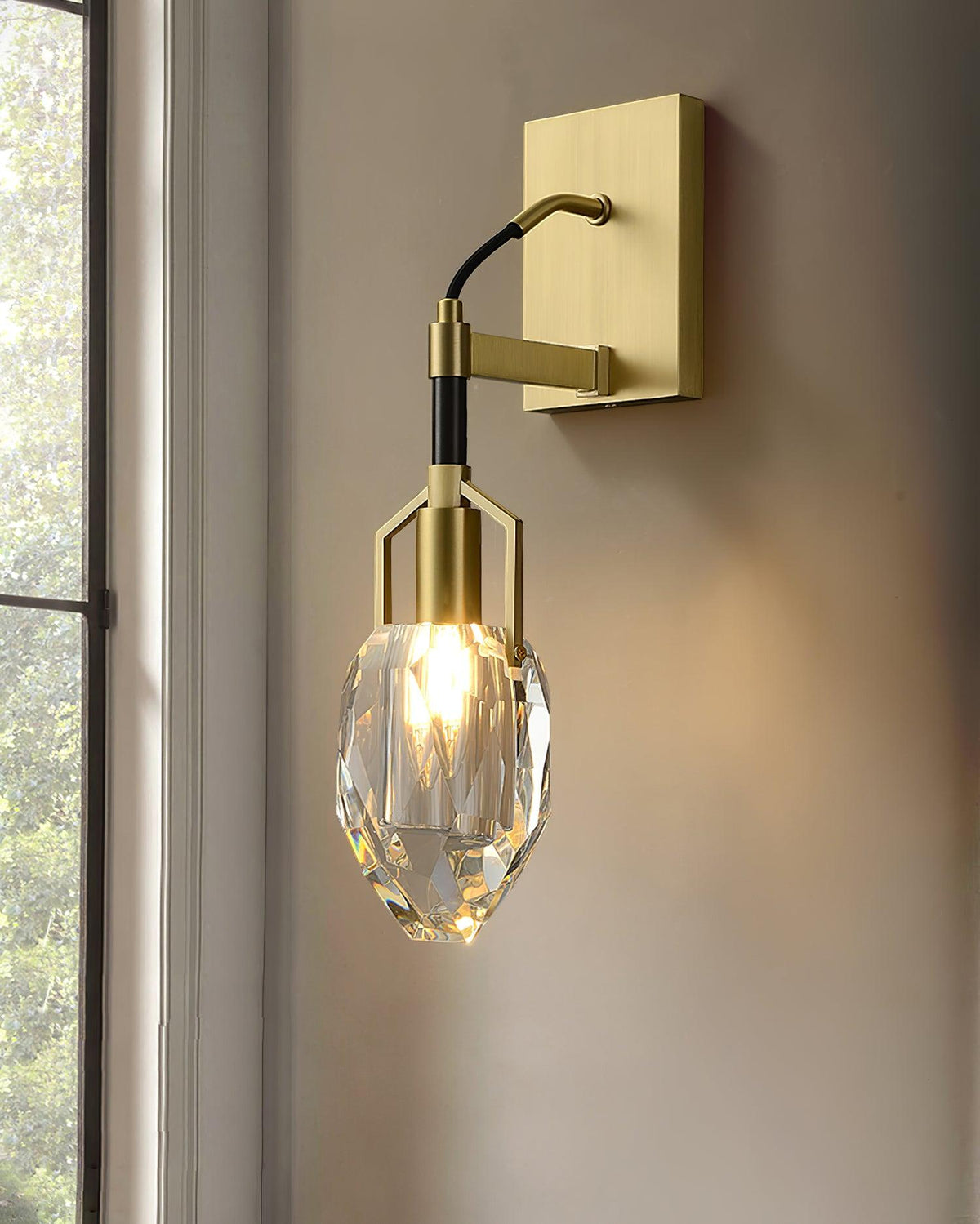 Nerisse Crystal Wall Lamp-Moonnatur