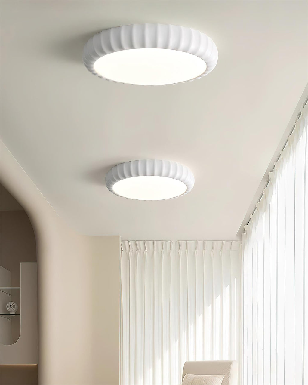Ainsden Resin Ceiling Light-Moonnatur