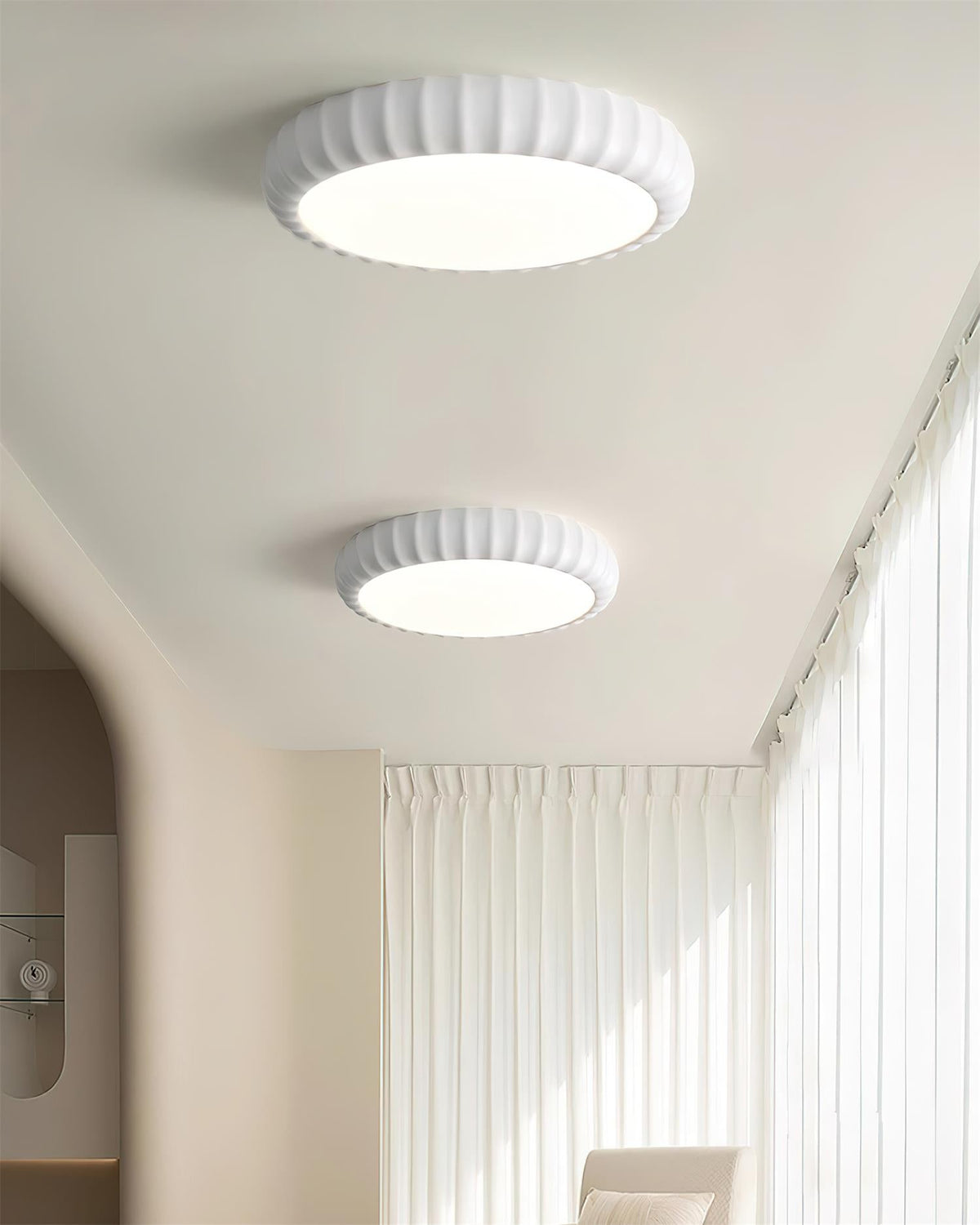 Ainsden Resin Ceiling Light-Moonnatur