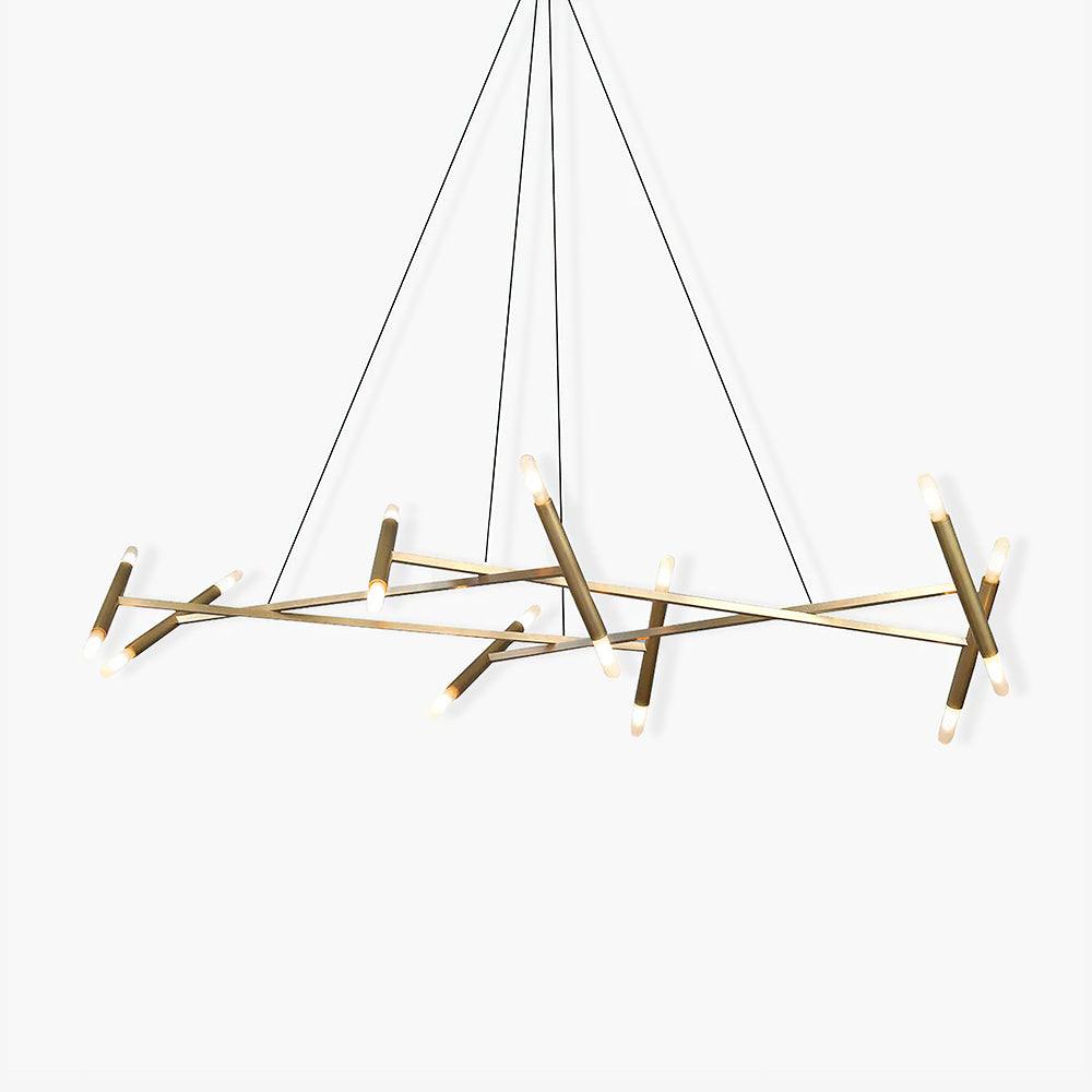 Beldenfield Brass Chandelier-Moonnatur