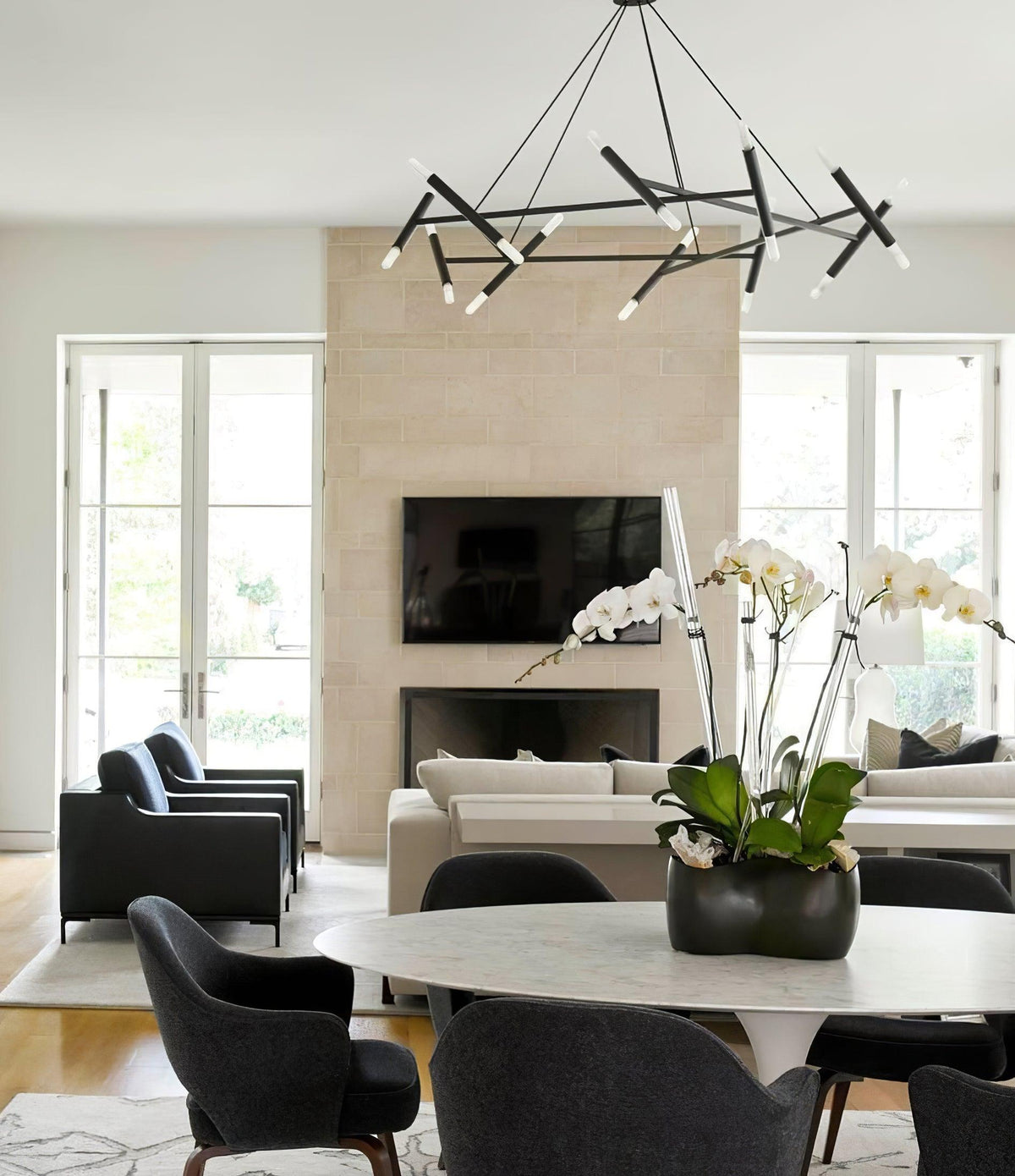 Beldenfield Brass Chandelier-Moonnatur