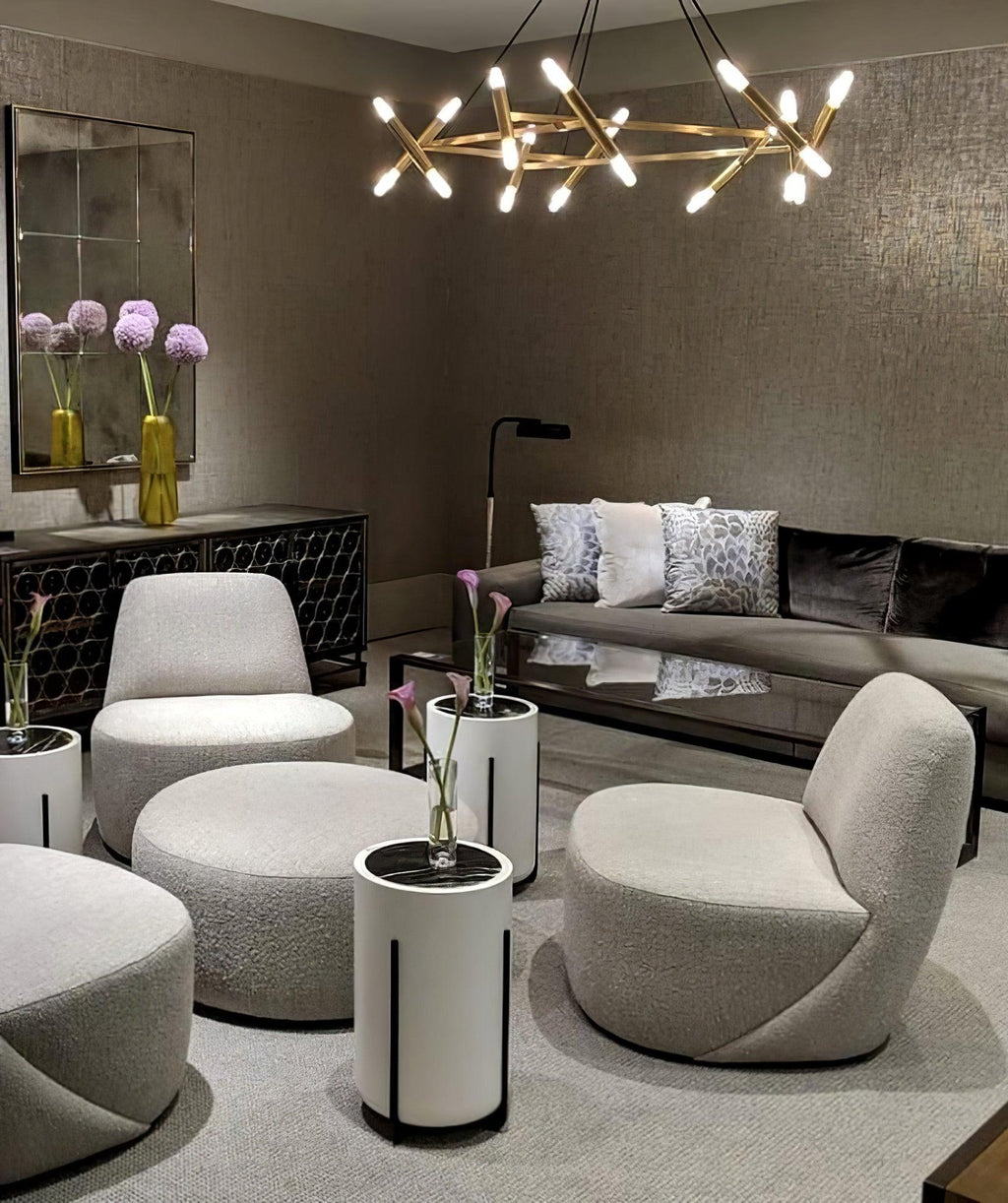 Beldenfield Brass Chandelier-Moonnatur