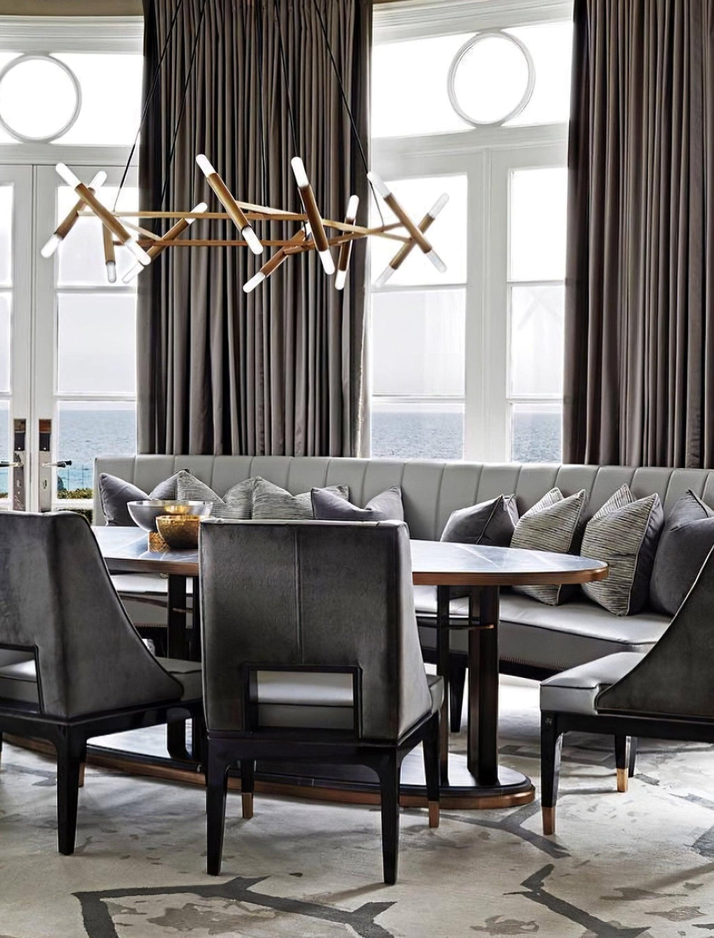Beldenfield Brass Chandelier-Moonnatur