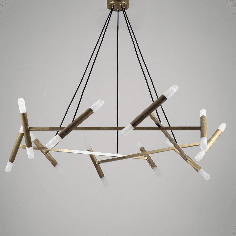 Beldenfield Brass Chandelier-Moonnatur