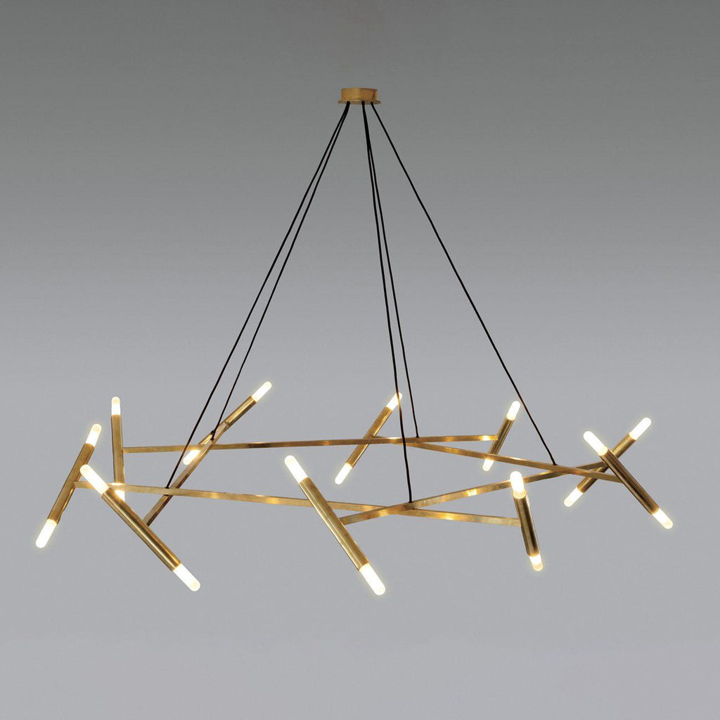 Beldenfield Brass Chandelier-Moonnatur