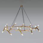 Beldenfield Brass Chandelier-Moonnatur