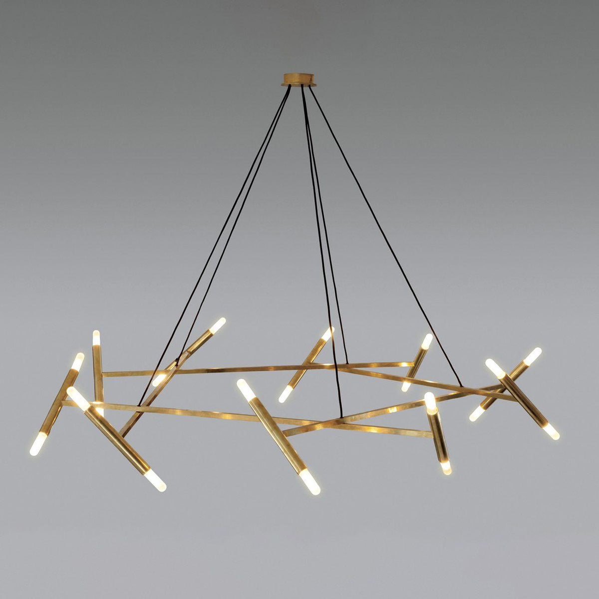 Beldenfield Brass Chandelier-Moonnatur