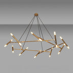 Beldenfield Brass Chandelier-Moonnatur