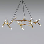 Beldenfield Brass Chandelier-Moonnatur