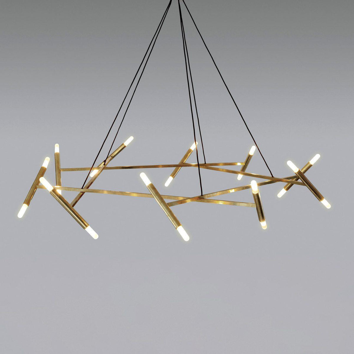 Beldenfield Brass Chandelier-Moonnatur