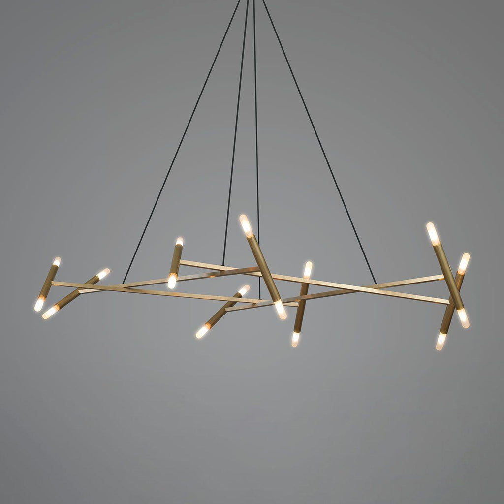 Beldenfield Brass Chandelier-Moonnatur