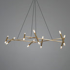 Beldenfield Brass Chandelier-Moonnatur