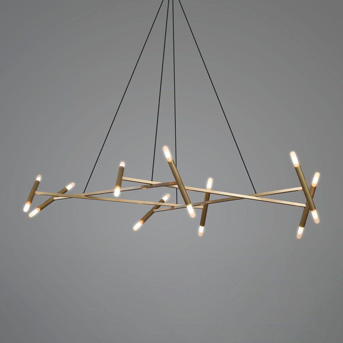 Beldenfield Brass Chandelier-Moonnatur
