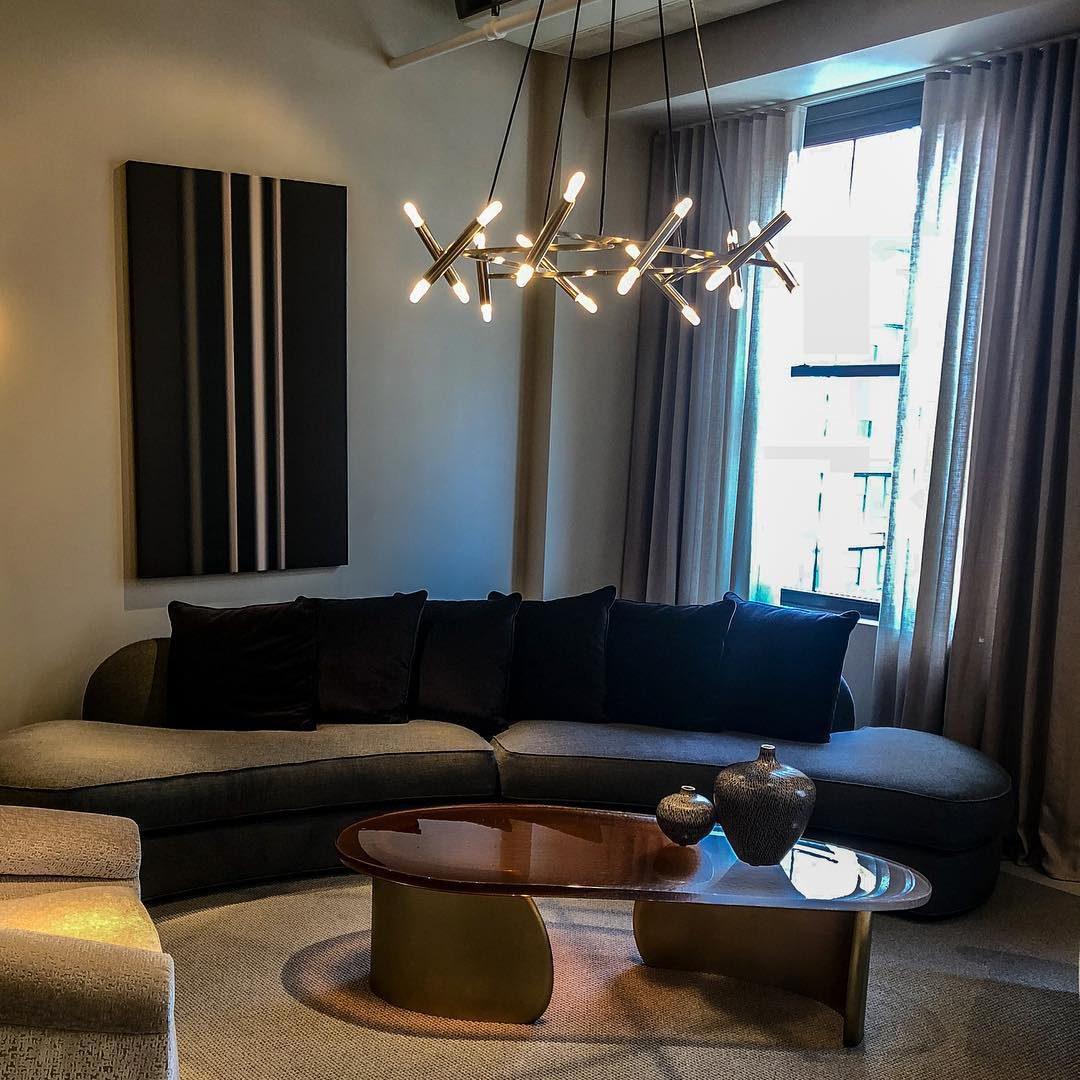 Beldenfield Brass Chandelier-Moonnatur