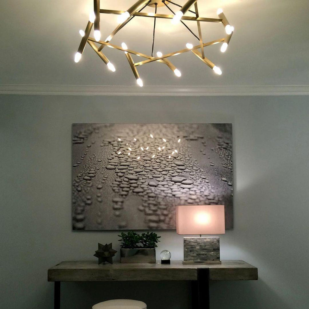 Beldenfield Brass Chandelier-Moonnatur