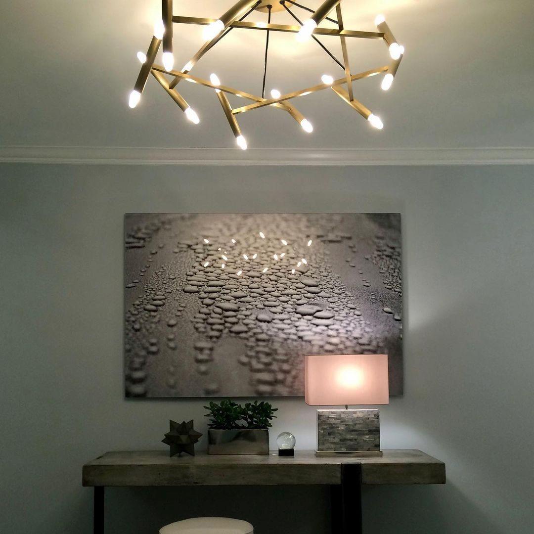 Beldenfield Brass Chandelier-Moonnatur