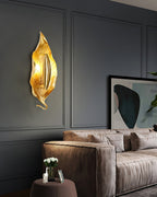 Vardeneth Brass Wall Light-Moonnatur