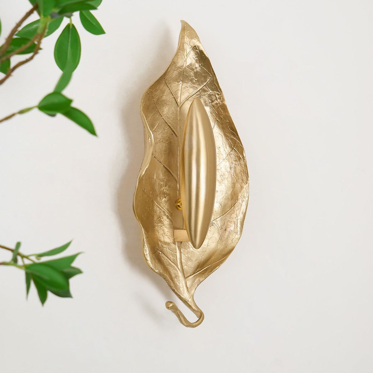 Vardeneth Brass Wall Light-Moonnatur