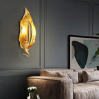 Vardeneth Brass Wall Light-Moonnatur