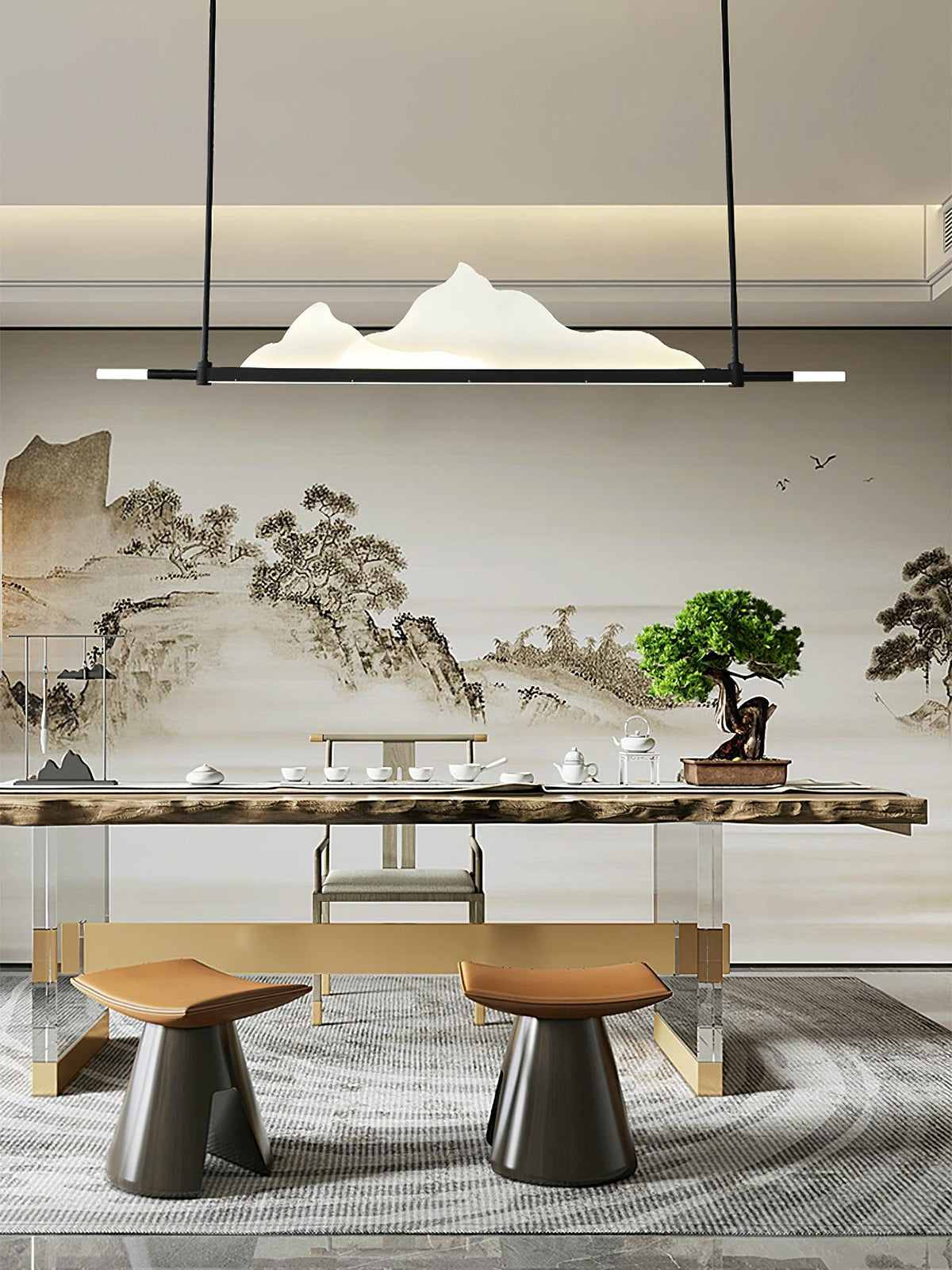 Kestwyn Acrylic Pendant Light-Moonnatur