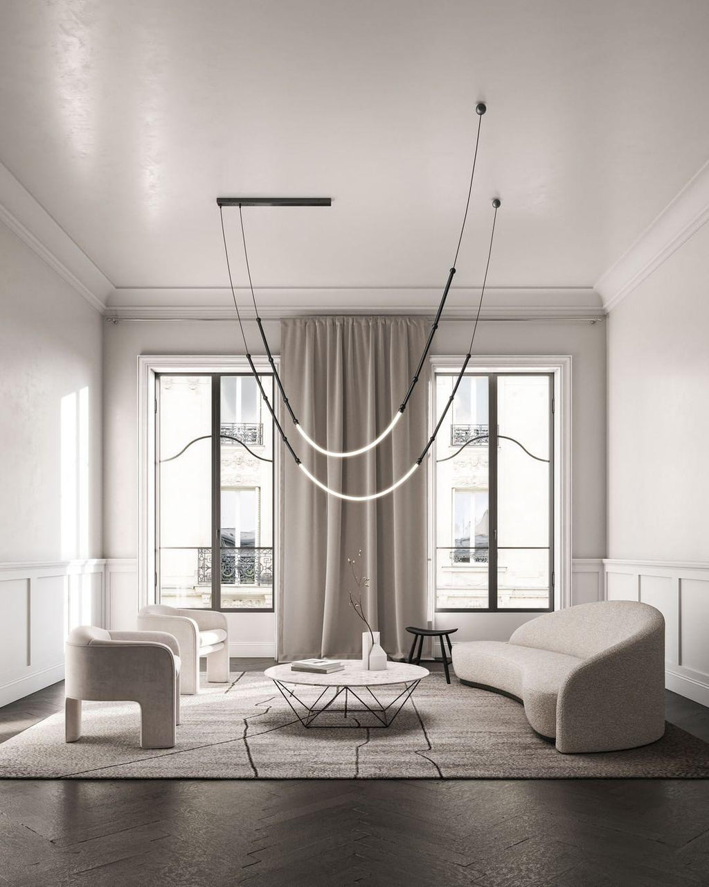Brielleth Silicone Chandelier-Moonnatur
