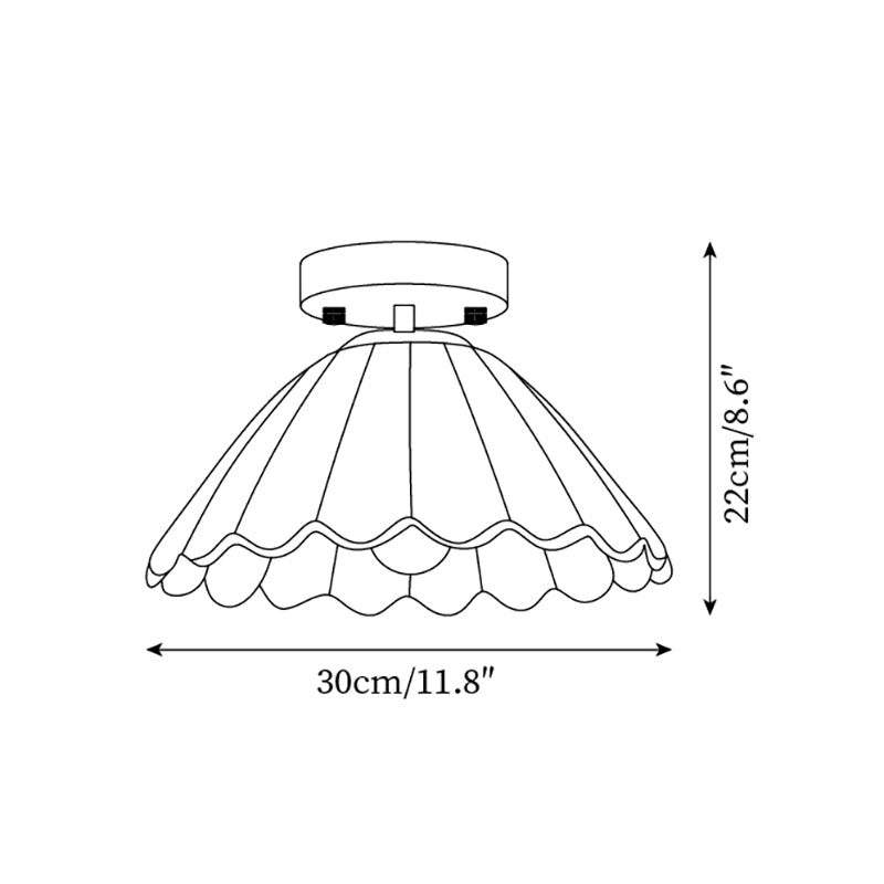 Berelelle Glass Ceiling Light-Moonnatur