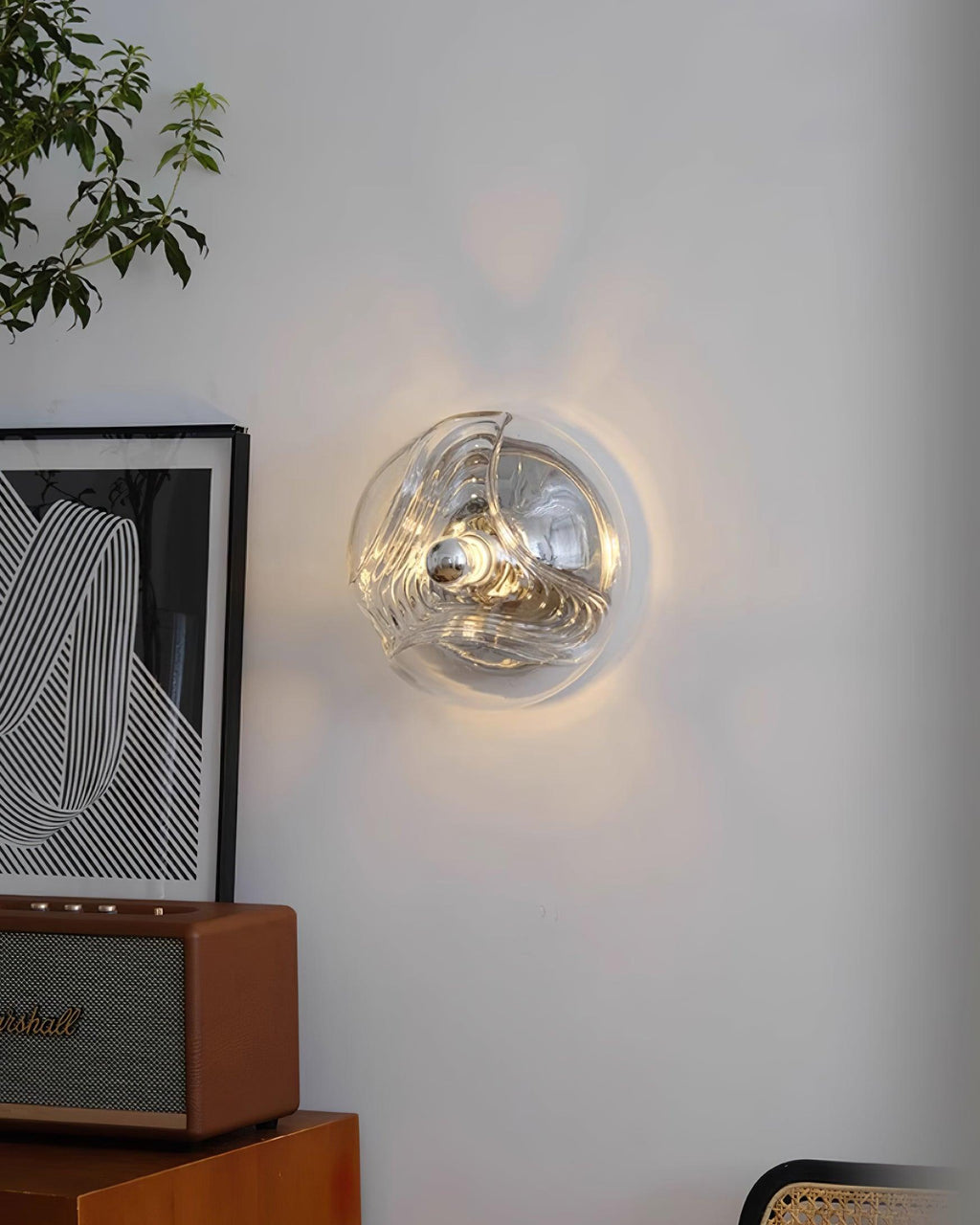 Aubergrove Glass Wall Light-Moonnatur