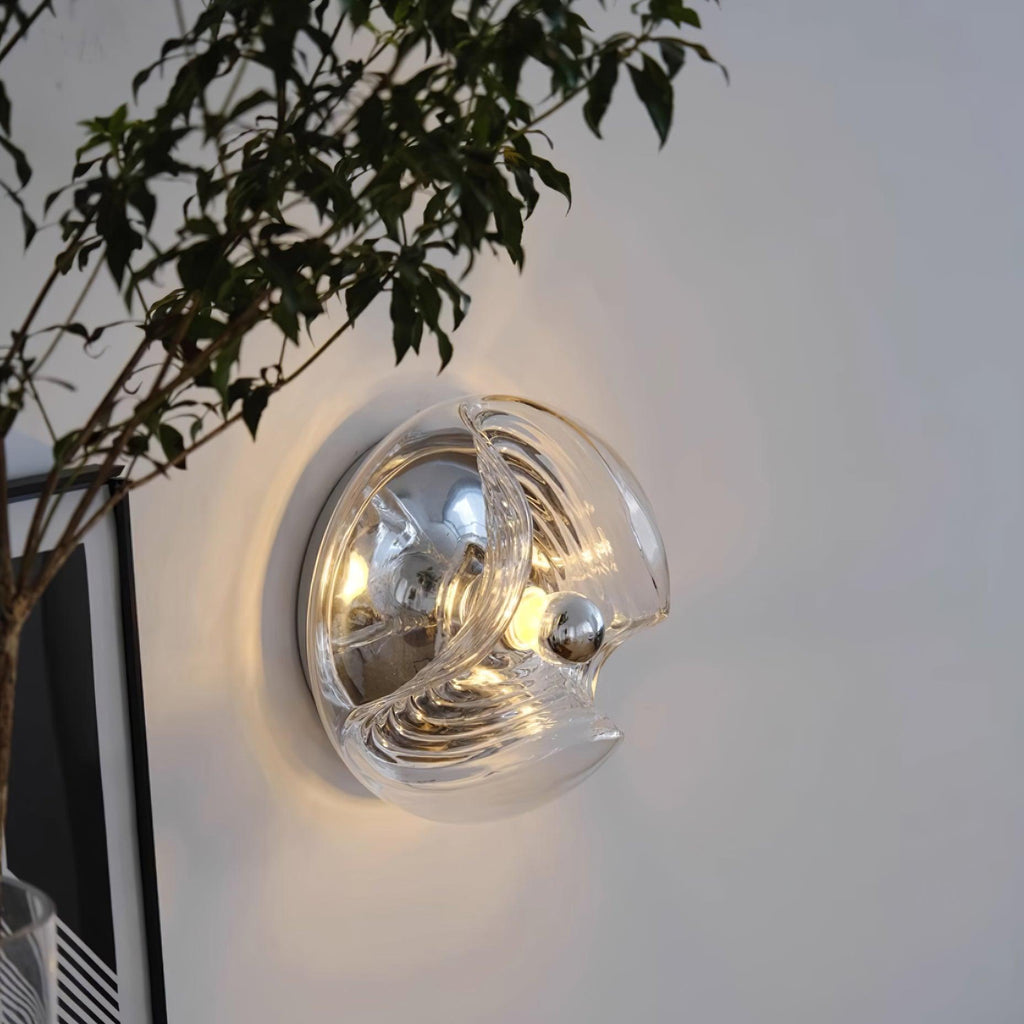 Aubergrove Glass Wall Light-Moonnatur