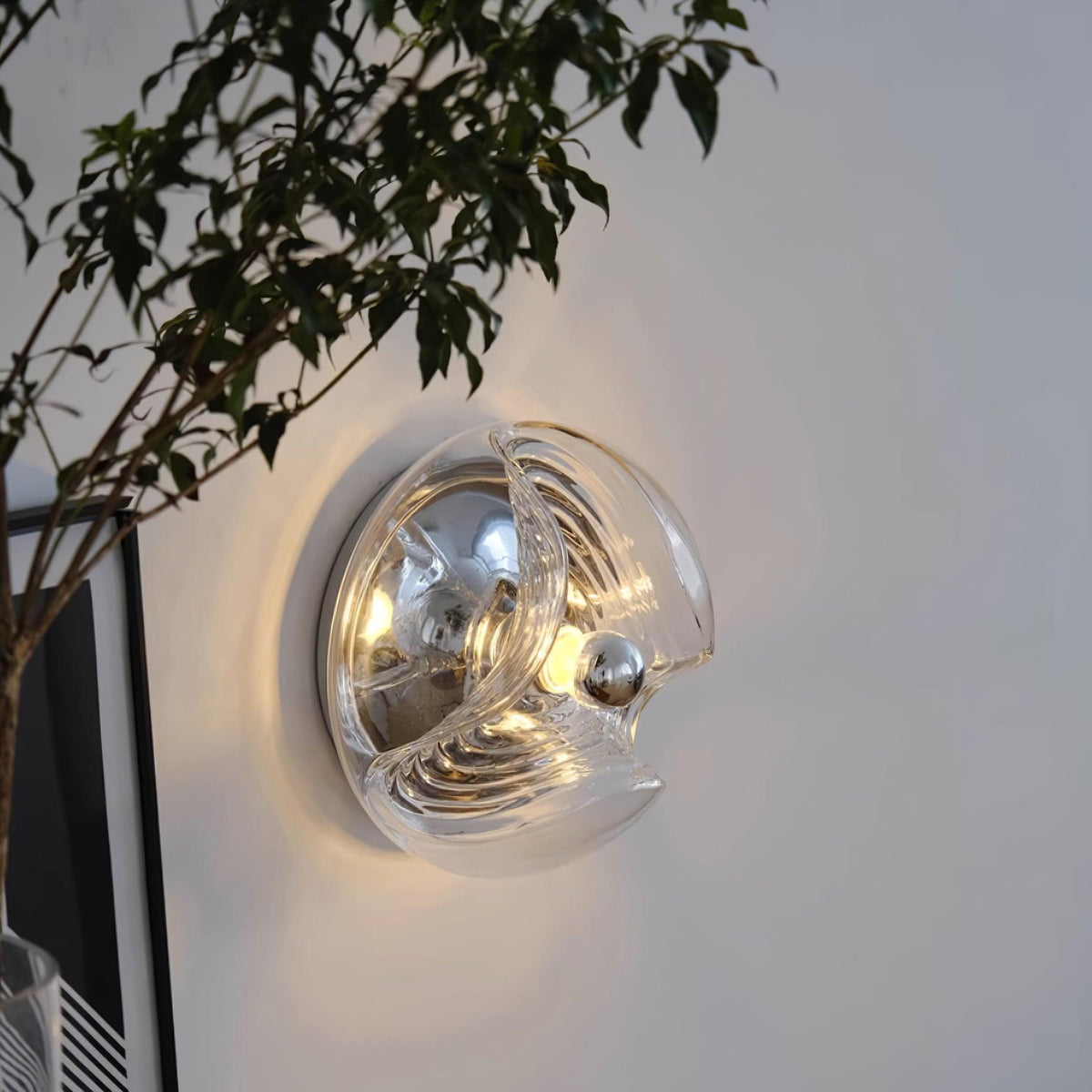Aubergrove Glass Wall Light-Moonnatur