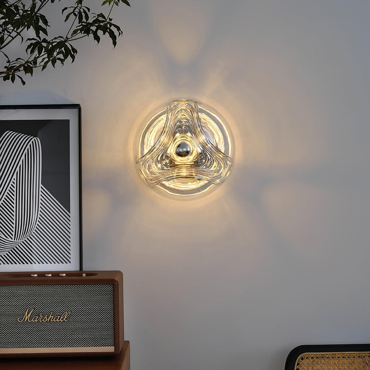Aubergrove Glass Wall Light-Moonnatur