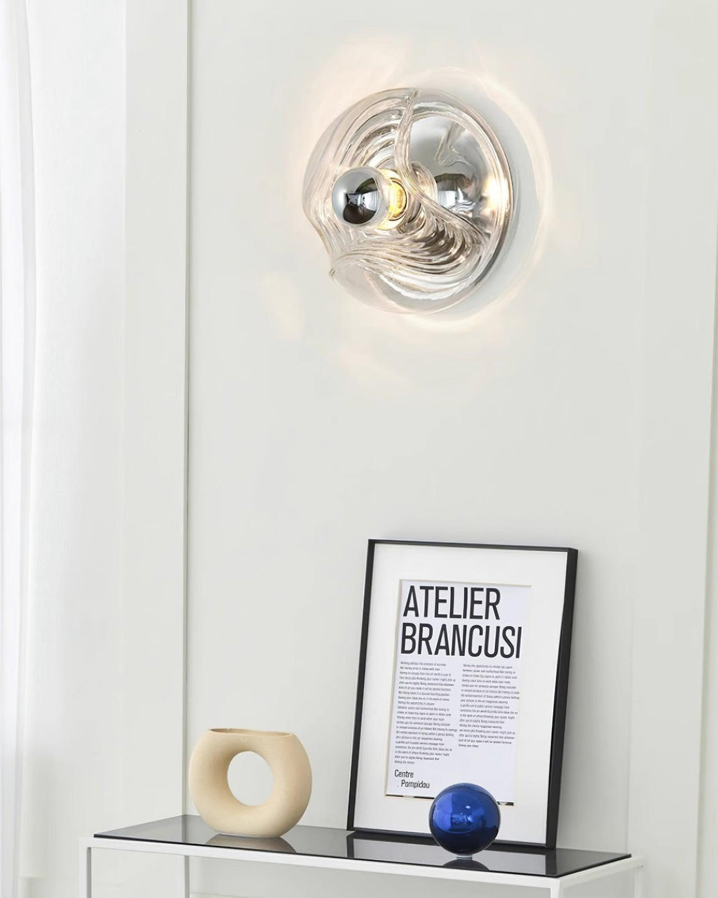 Aubergrove Glass Wall Light-Moonnatur