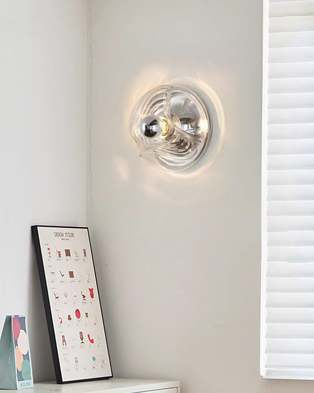 Aubergrove Glass Wall Light-Moonnatur