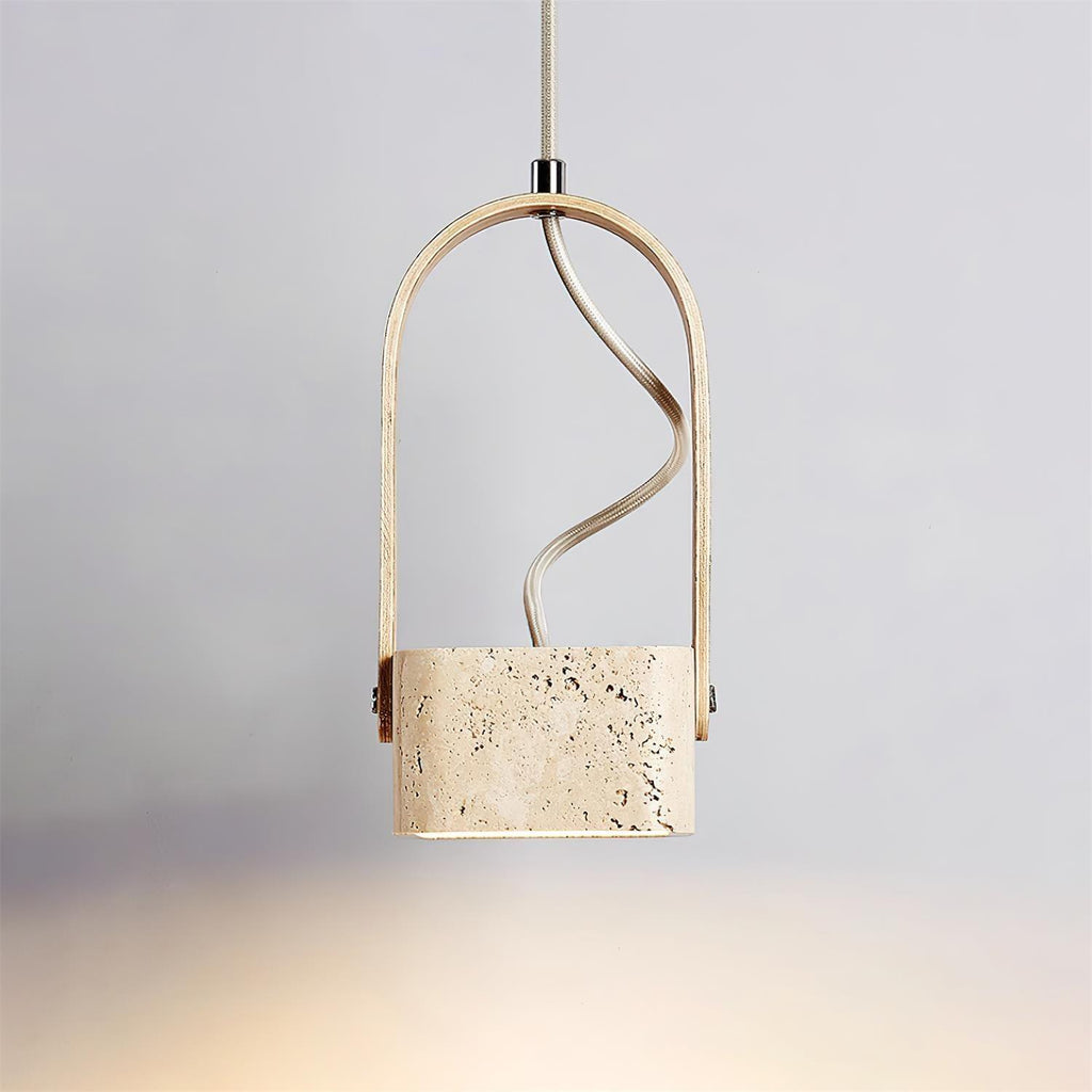 Larengrove Travertine Pendant Light-Moonnatur