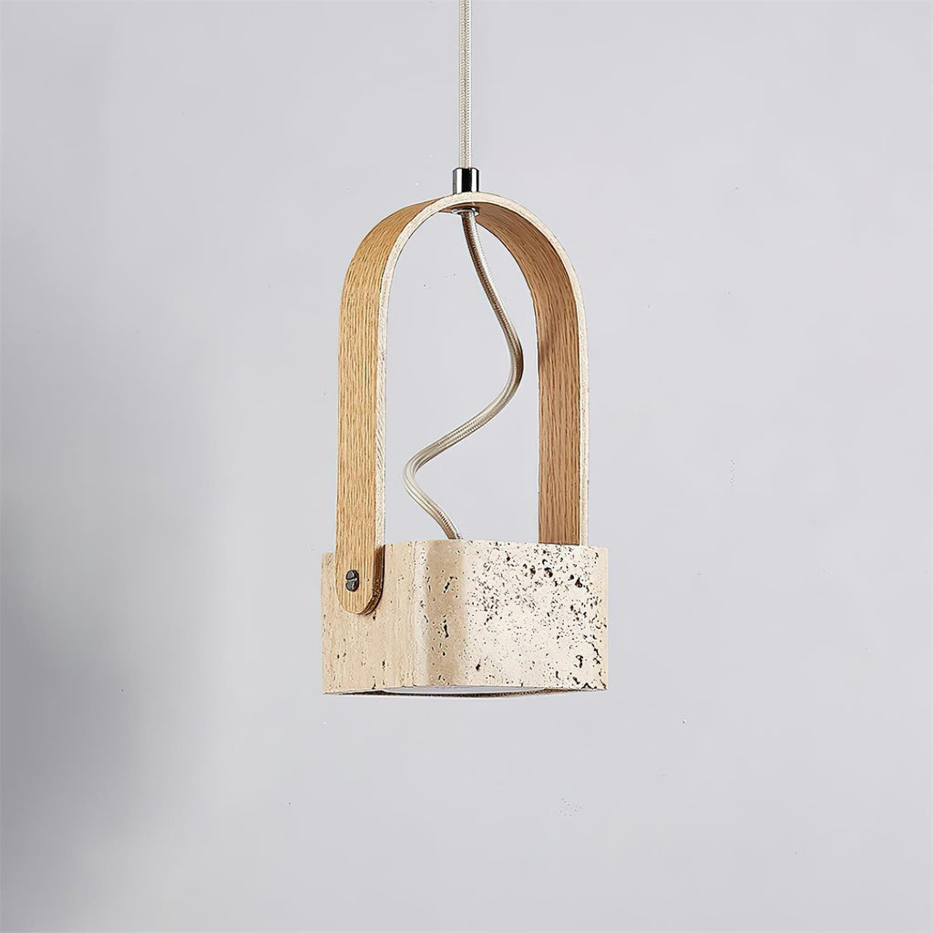 Larengrove Travertine Pendant Light-Moonnatur