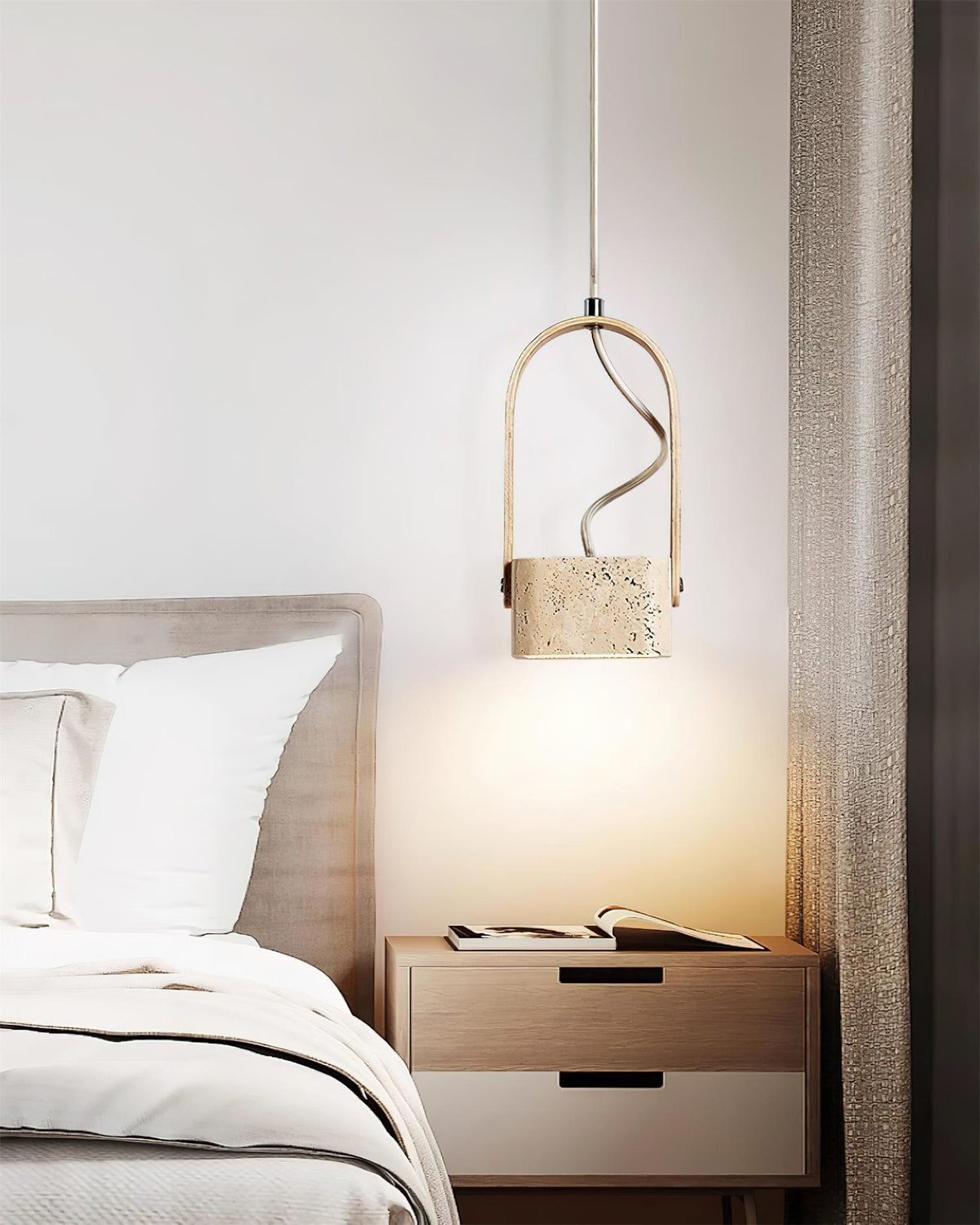 Larengrove Travertine Pendant Light-Moonnatur