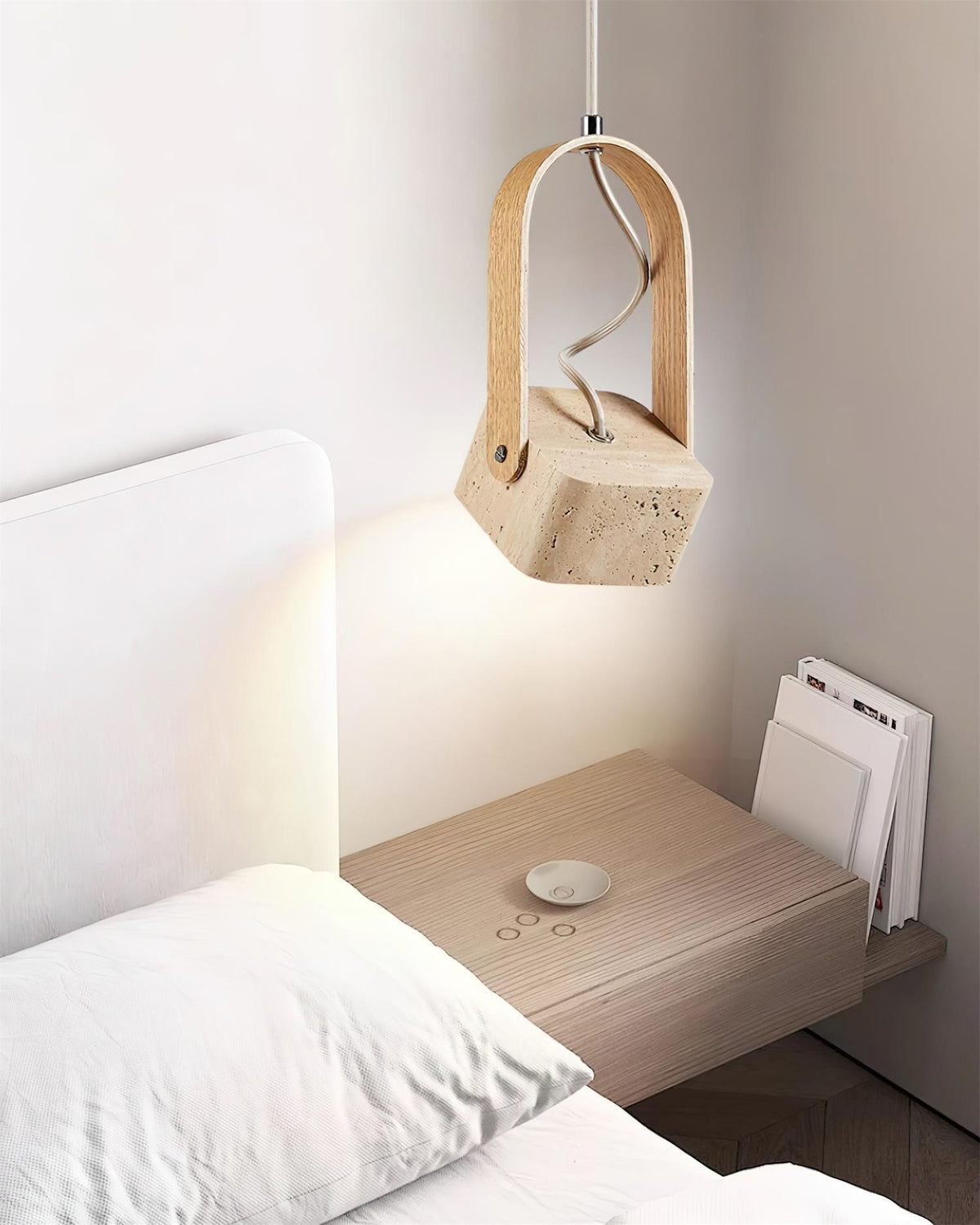 Larengrove Travertine Pendant Light-Moonnatur