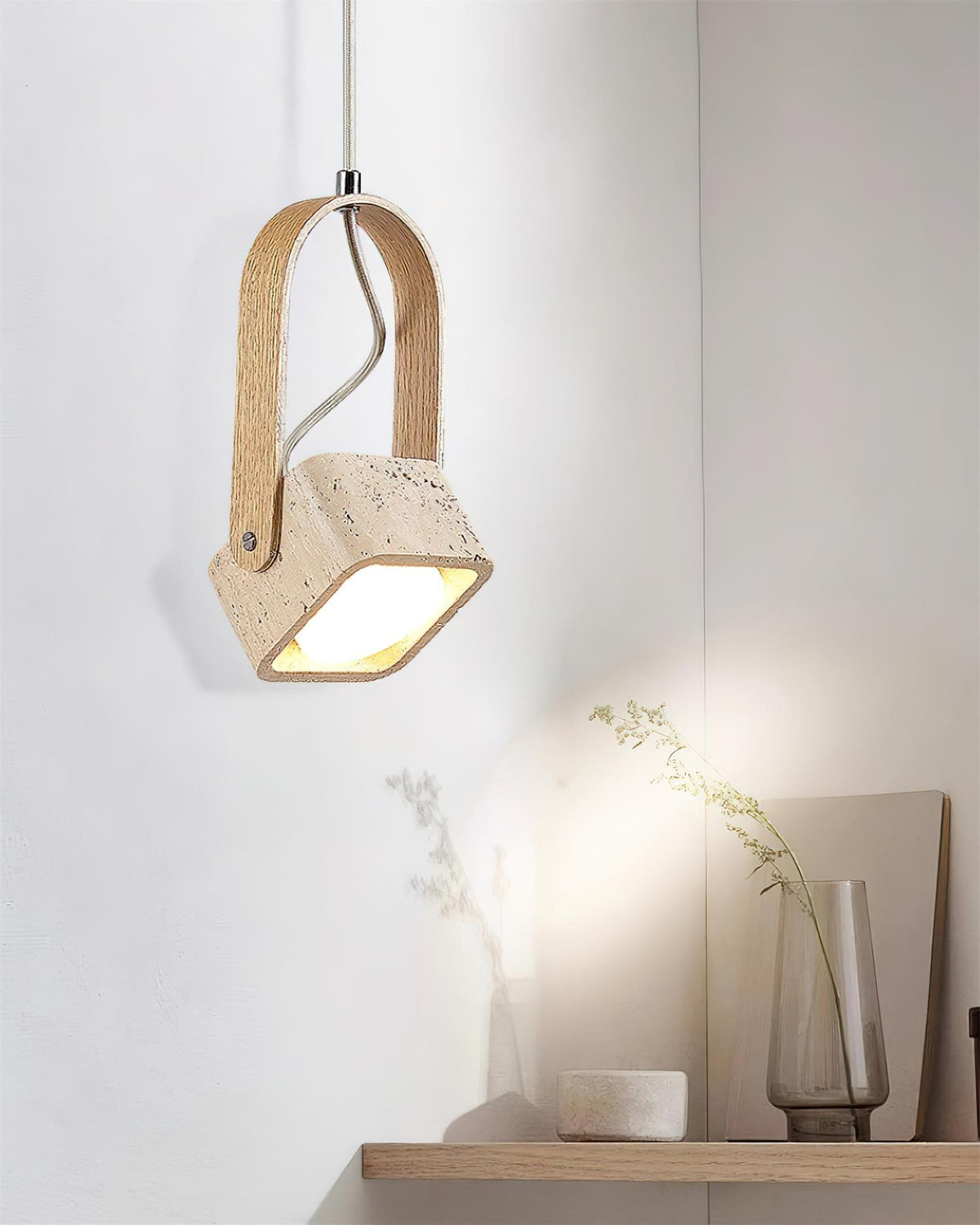 Larengrove Travertine Pendant Light-Moonnatur