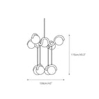 Arvella Brass Chandelier-Moonnatur