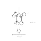 Arvella Brass Chandelier-Moonnatur