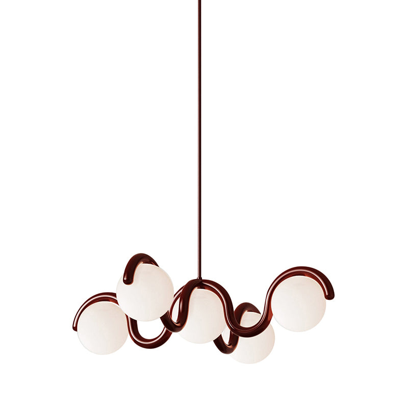 Arvella Brass Chandelier-Moonnatur