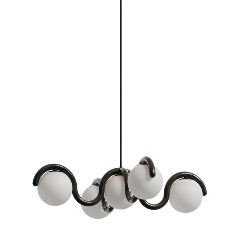 Arvella Brass Chandelier-Moonnatur